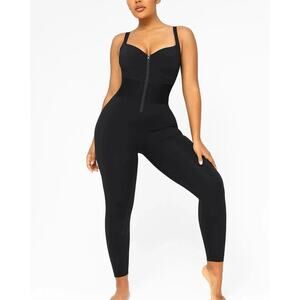 Shapellx Bare Essentials AirSlim ElasticFuse Waistband Shaping Jumpsuit Medium